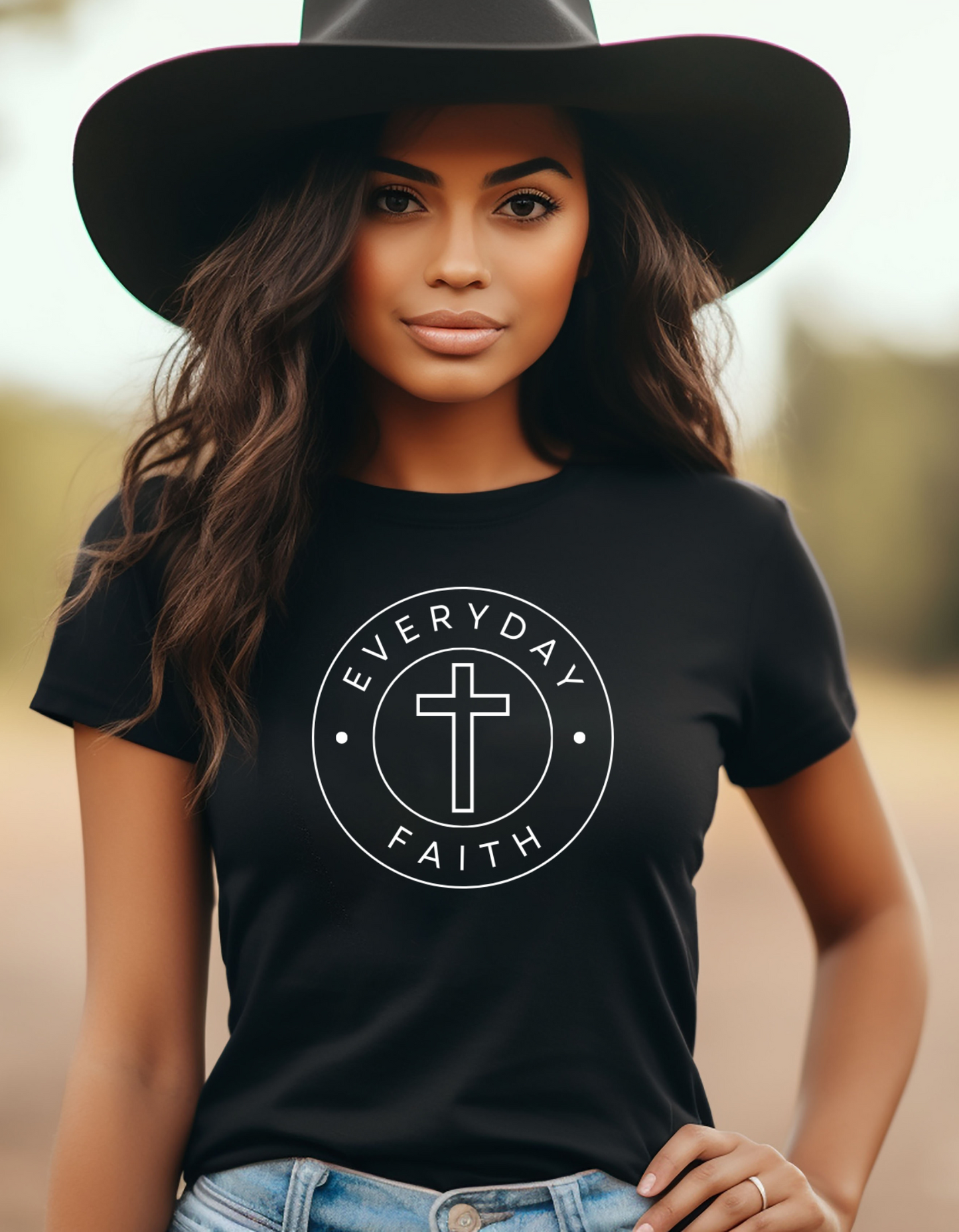 Women's Everyday Faith Cross short sleeve tee