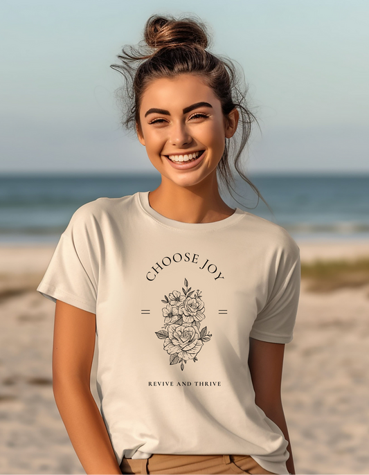 Women's Choose Joy Revive and Thrive short sleeve tee