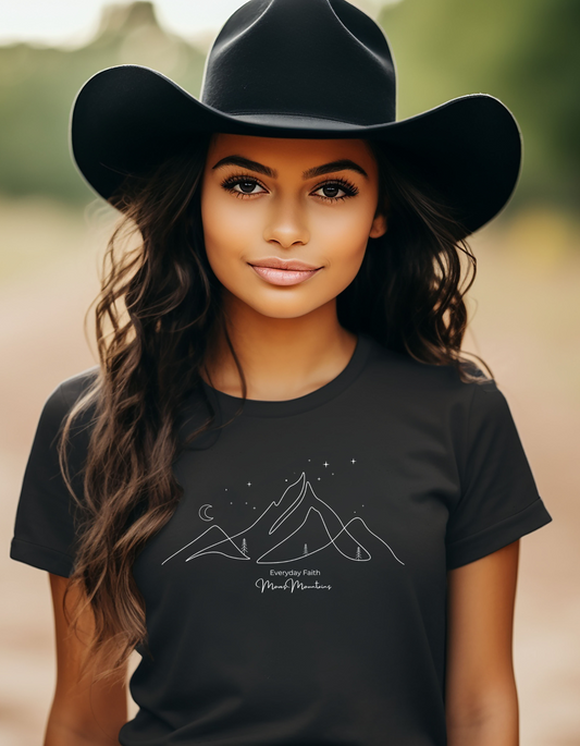 Women's Moves Mountains short sleeve tee